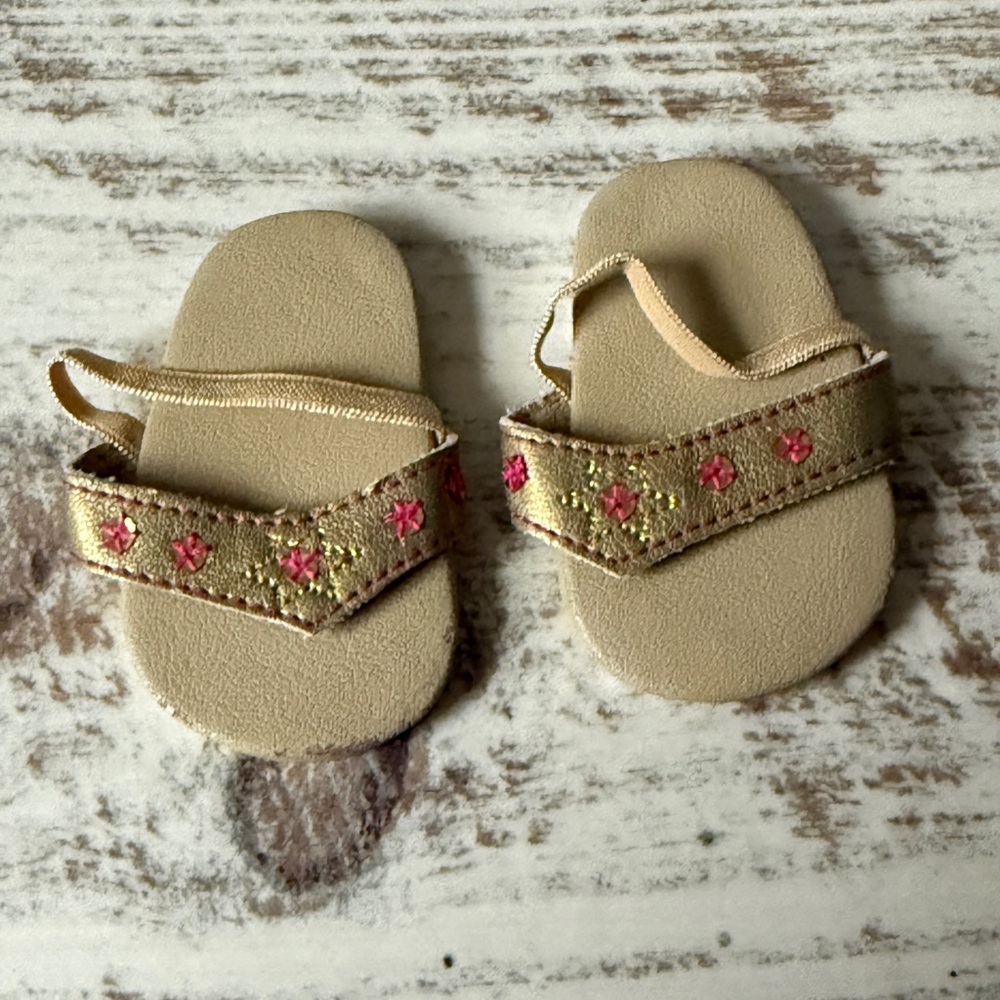 American Girl Doll Just Like You EMBROIDERED PARTY Dress - 18” Doll SHOES Only